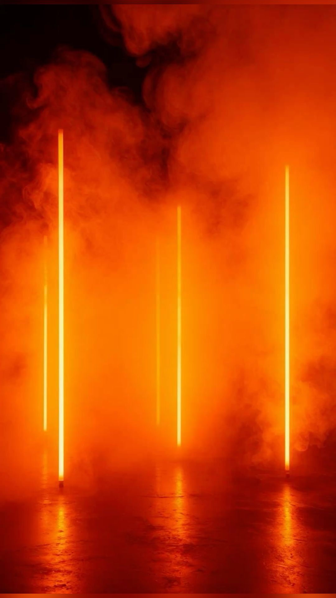 Vertical neon light streaks used as kinetic motion-design reference